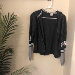 Pink Zip Up Sweatshirt